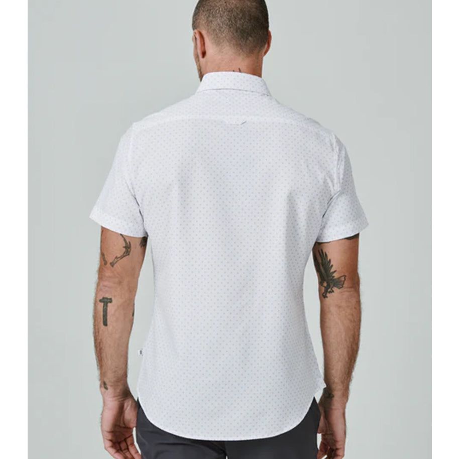 Men's Hana Short Sleeve Shirt in White sold by J&Z Couture product image thumbnail 4