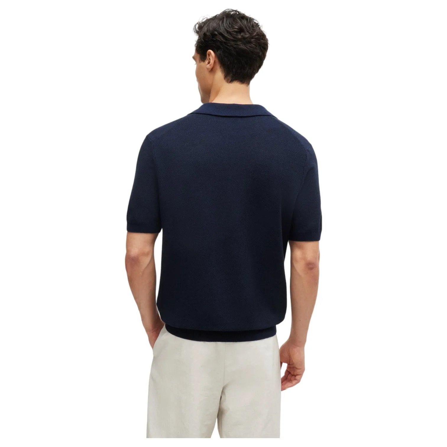HUGO BOSS Polo Sweater With Open Collar sold by J&Z Couture product image thumbnail 4