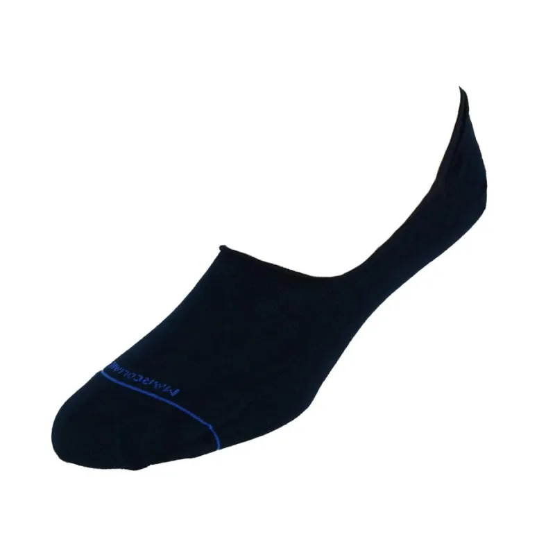 Marcoliani Men's Pima Cotton Solid Invisible Touch Socks - Navy sold by J&Z Couture