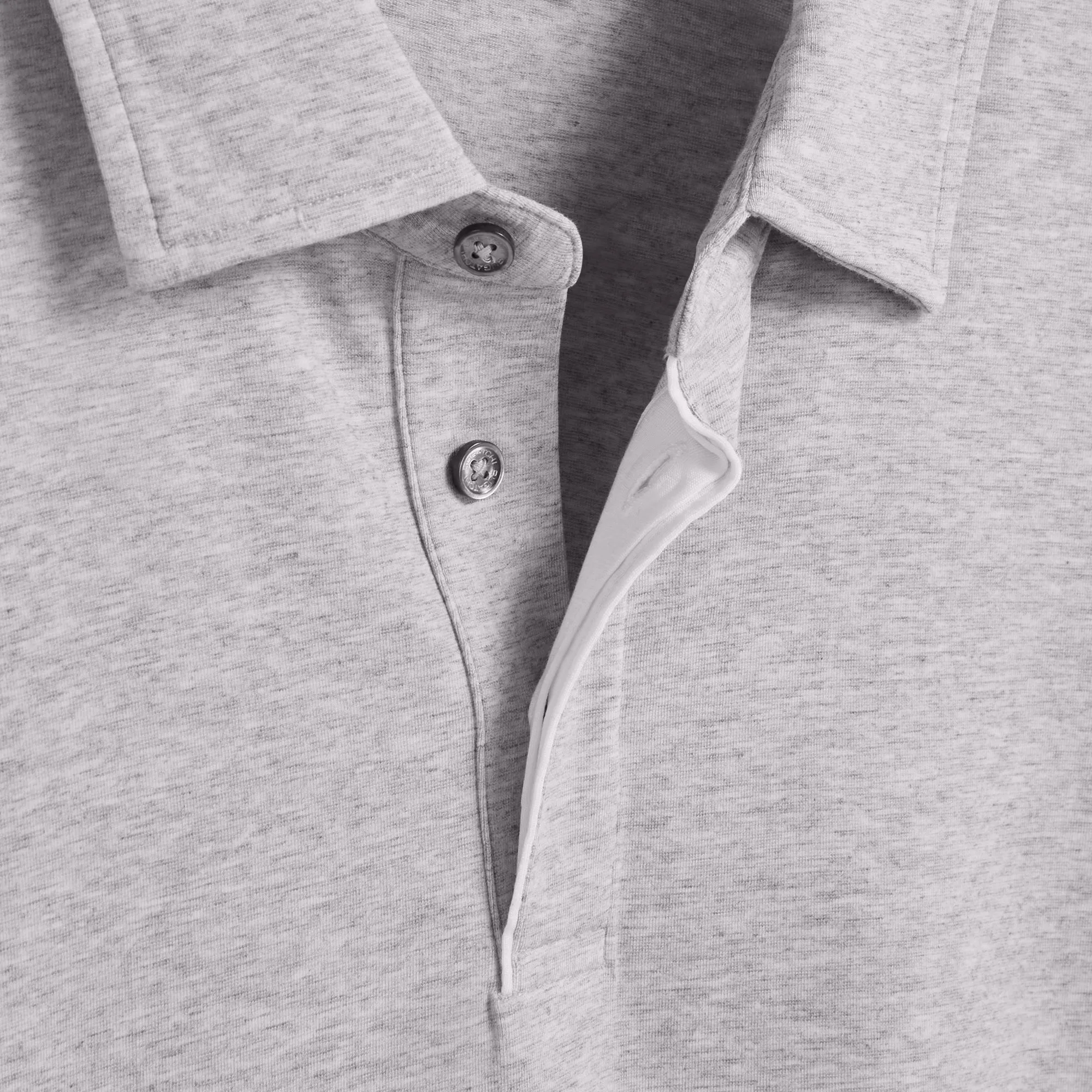 Bugatchi Long-sleeved Polo Shirt CF2005K85 Cement sold by J&Z Couture product image thumbnail 3