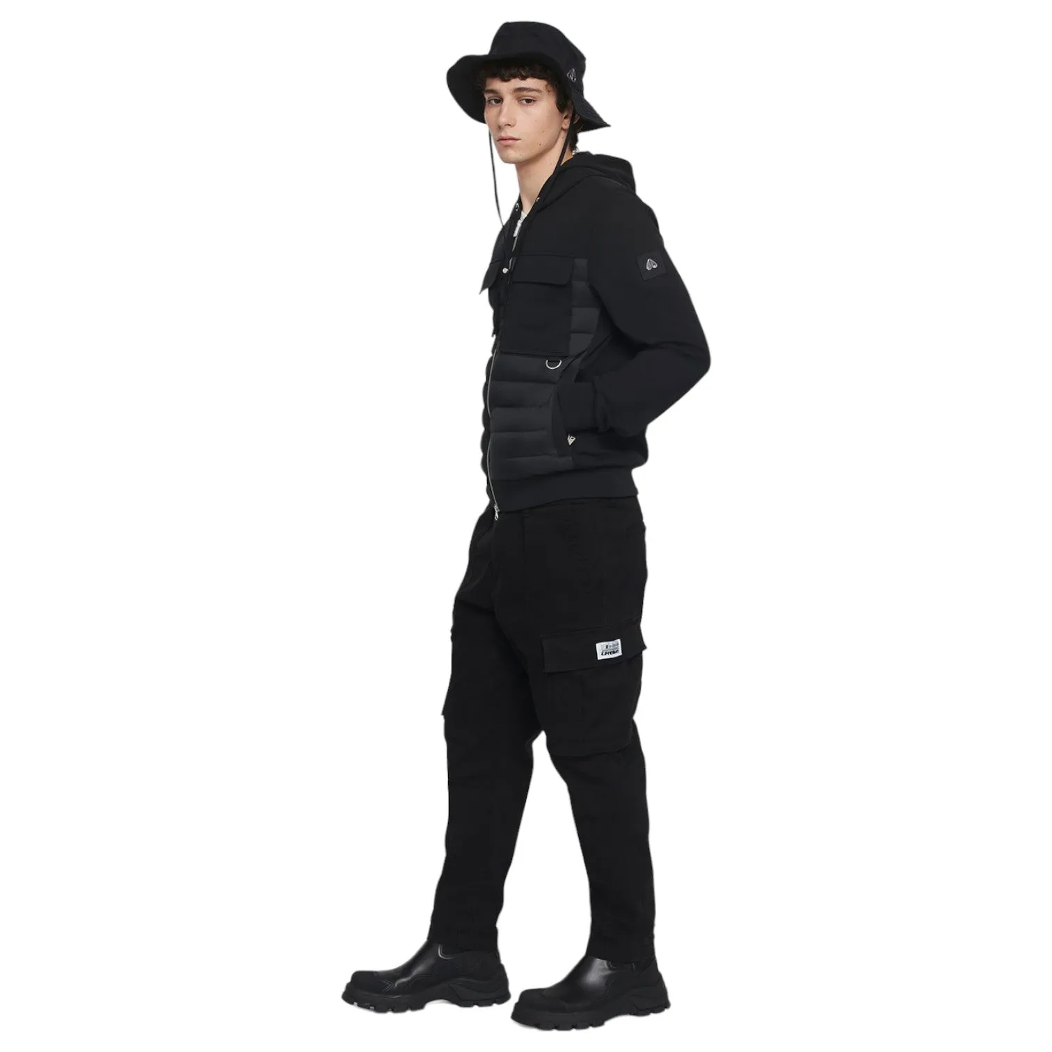 Moose Knuckles Air Down Explorer Hooded Jacket M14MS604-313 Black sold by J&Z Couture product image thumbnail 5