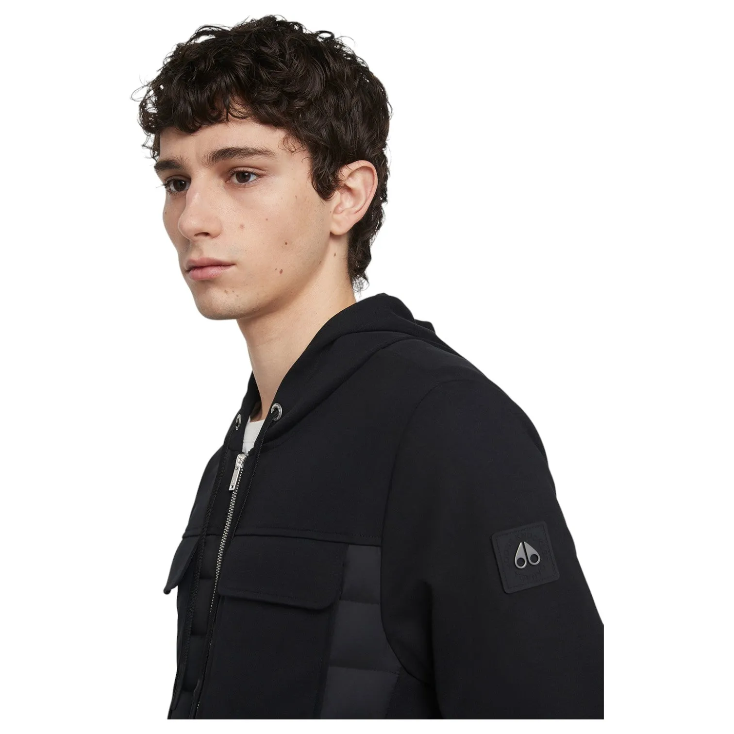 Moose Knuckles Air Down Explorer Hooded Jacket M14MS604-313 Black sold by J&Z Couture product image thumbnail 3