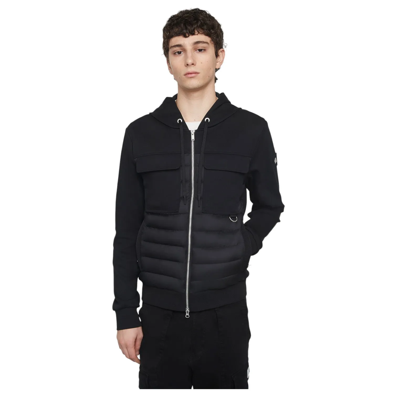 Moose Knuckles Air Down Explorer Hooded Jacket M14MS604-313 Black sold by J&Z Couture product image thumbnail 4