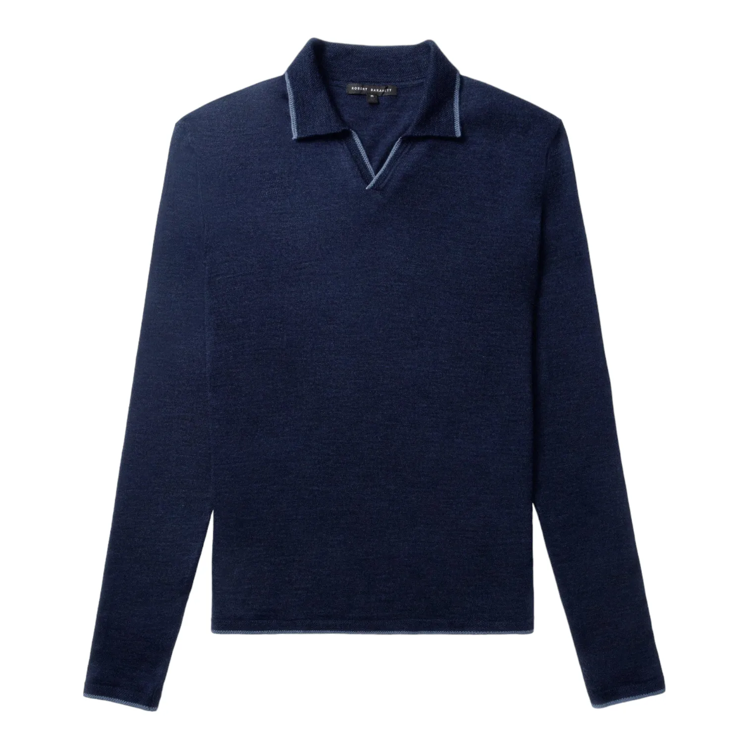 Robert Barakett Hollow Wood Open Collar Polo RB32192 DPGN sold by J&Z Couture product image thumbnail 4