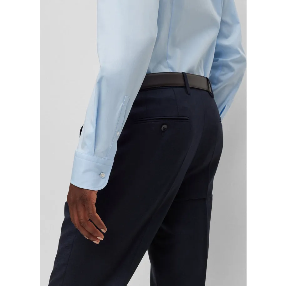BOSS Men's Slim-Fit Shirt in Easy-Iron Stretch-Cotton Poplin in Light Blue 50469345-452 sold by J&Z Couture product image thumbnail 4