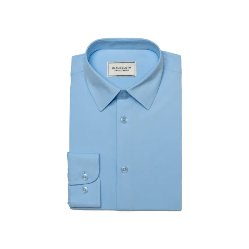 Cloud-Cloth Stretch Boys Light Blue  Dress Shirt  SH9801 sold by J&Z Couture