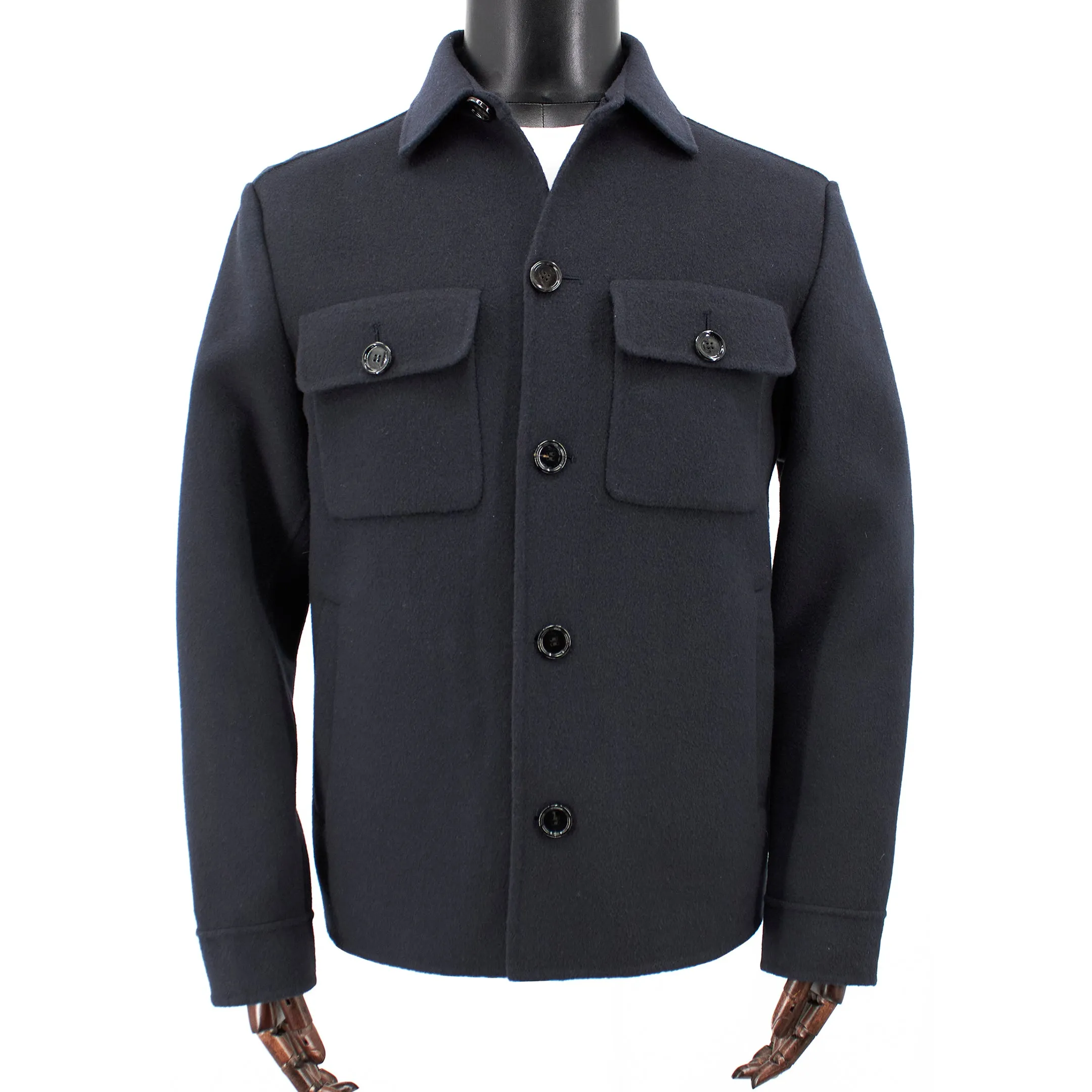 BOSS Men's Relaxed-Fit Shirt-Style Jacket in Navy 50479363-404 sold by J&Z Couture