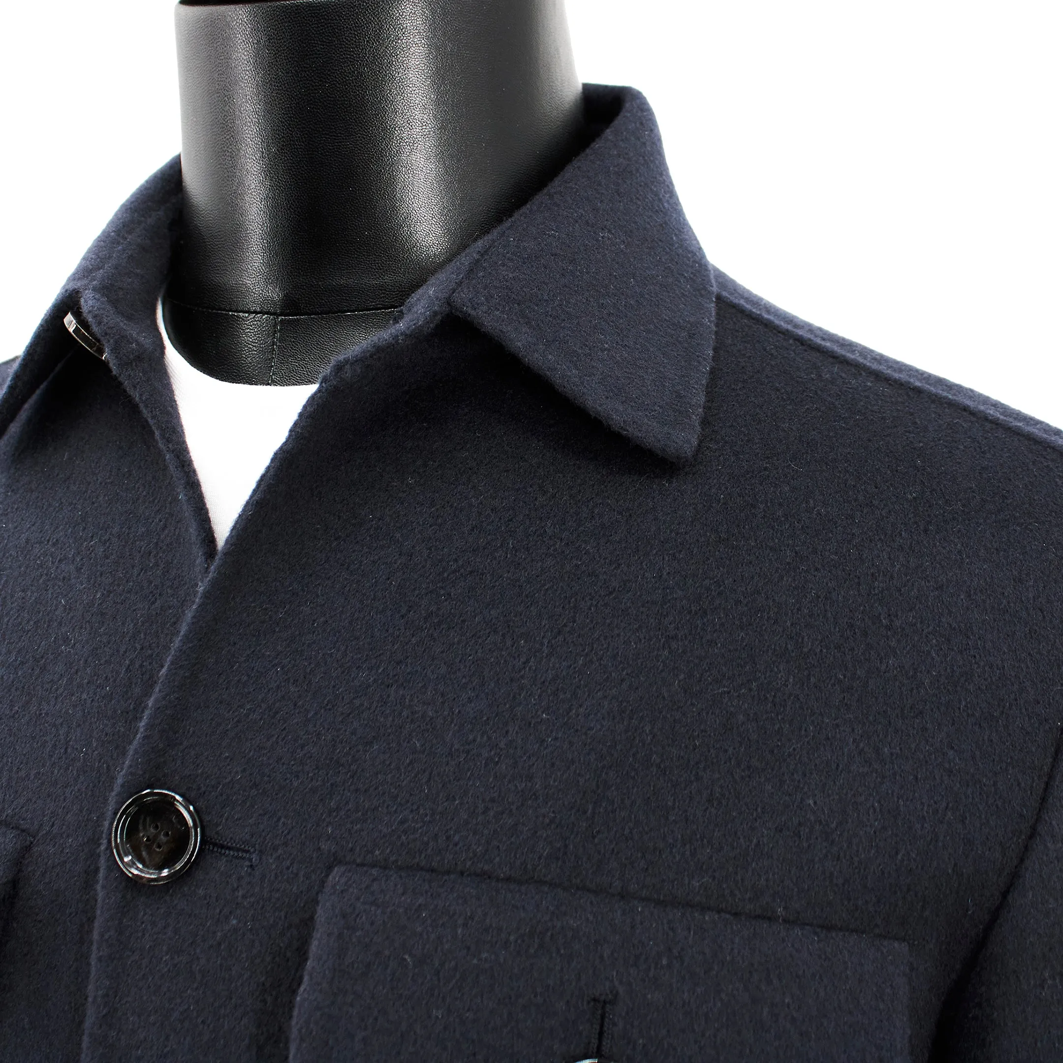 BOSS Men's Relaxed-Fit Shirt-Style Jacket in Navy 50479363-404 sold by J&Z Couture product image thumbnail 2