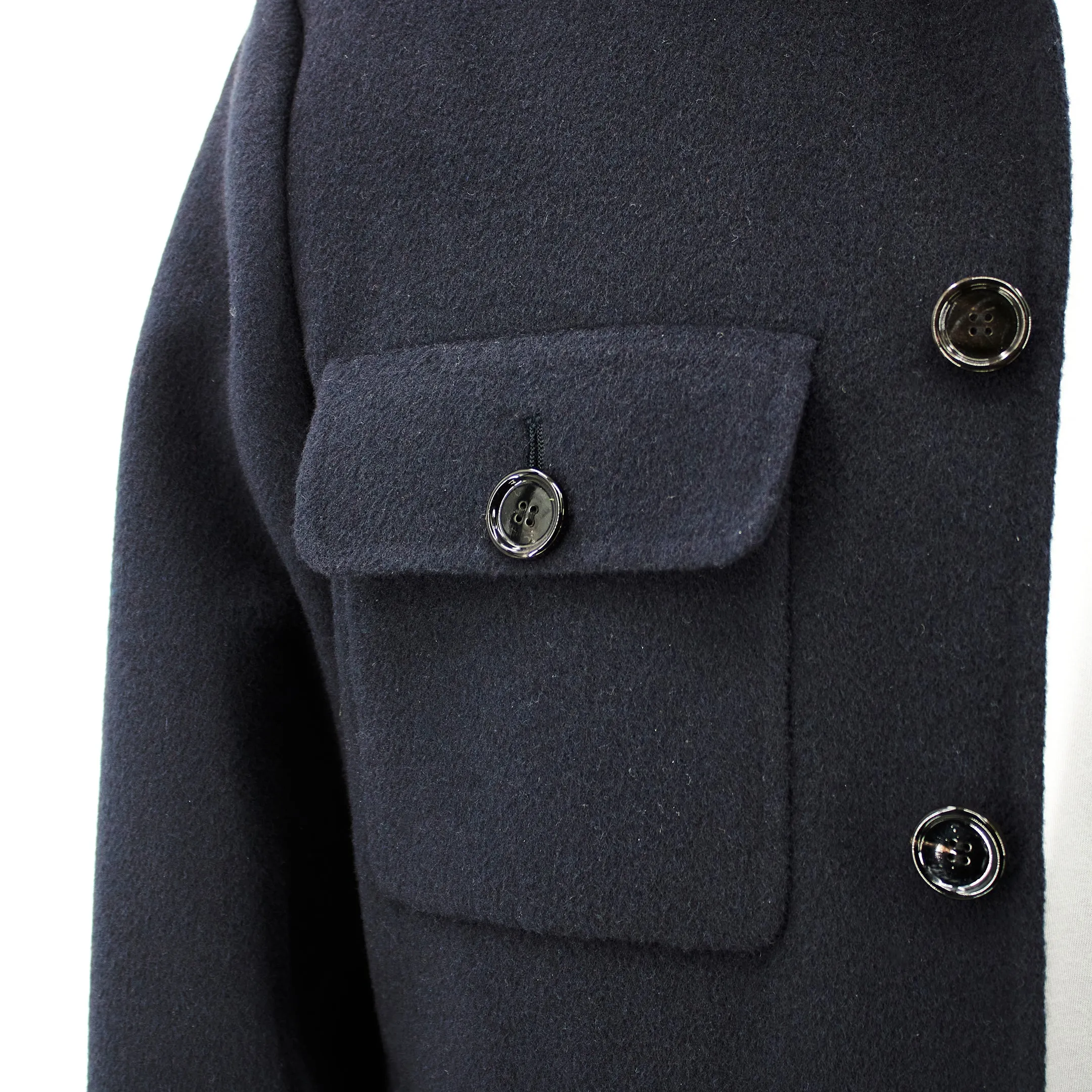 BOSS Men's Relaxed-Fit Shirt-Style Jacket in Navy 50479363-404 sold by J&Z Couture product image thumbnail 4