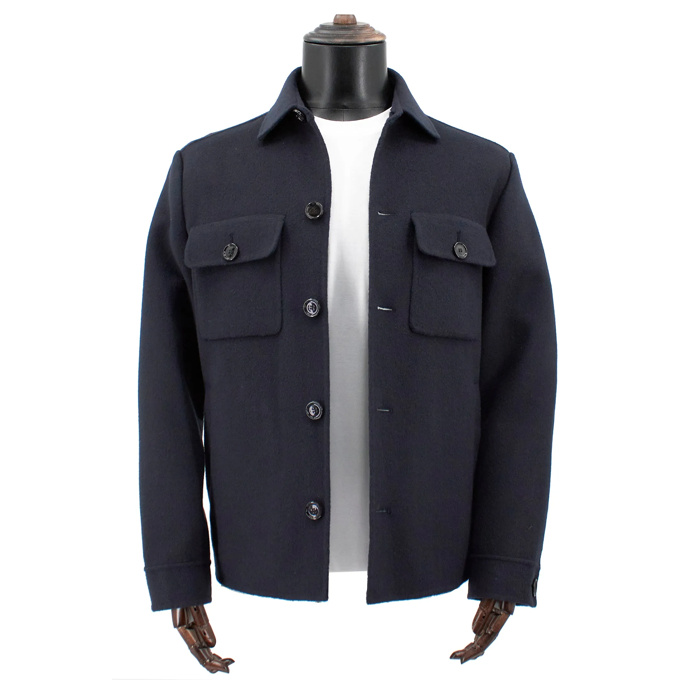BOSS Men's Relaxed-Fit Shirt-Style Jacket in Navy 50479363-404 sold by J&Z Couture product image thumbnail 3