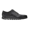Men's ZERØGRAND Wingtip Oxford C20719 Black sold by J&Z Couture