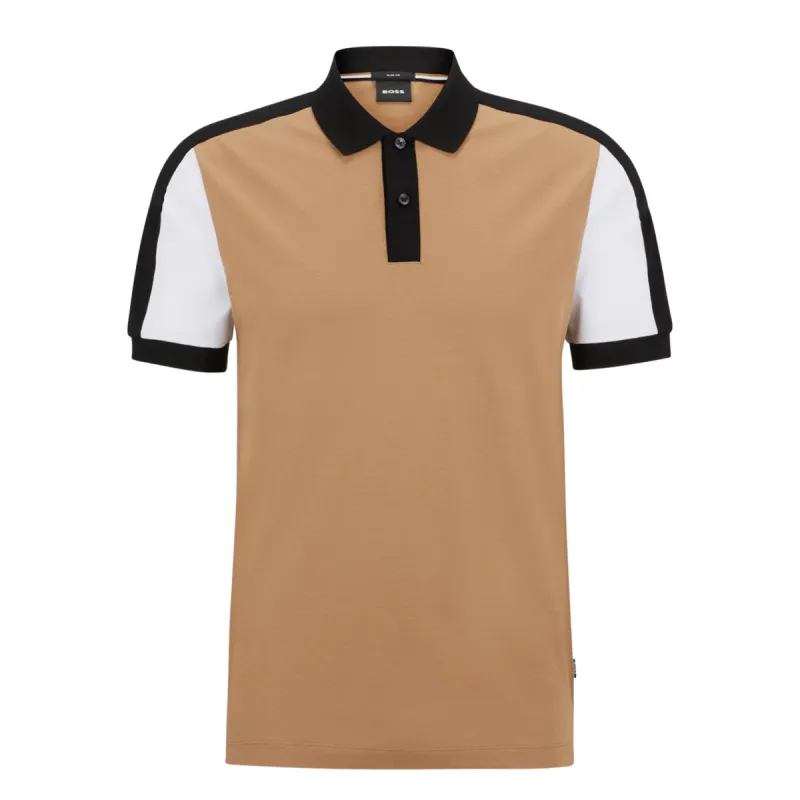 BOSS Men's Color-Blocked Slim-Fit Short Sleeve Polo Shirts  50486192-260 sold by J&Z Couture