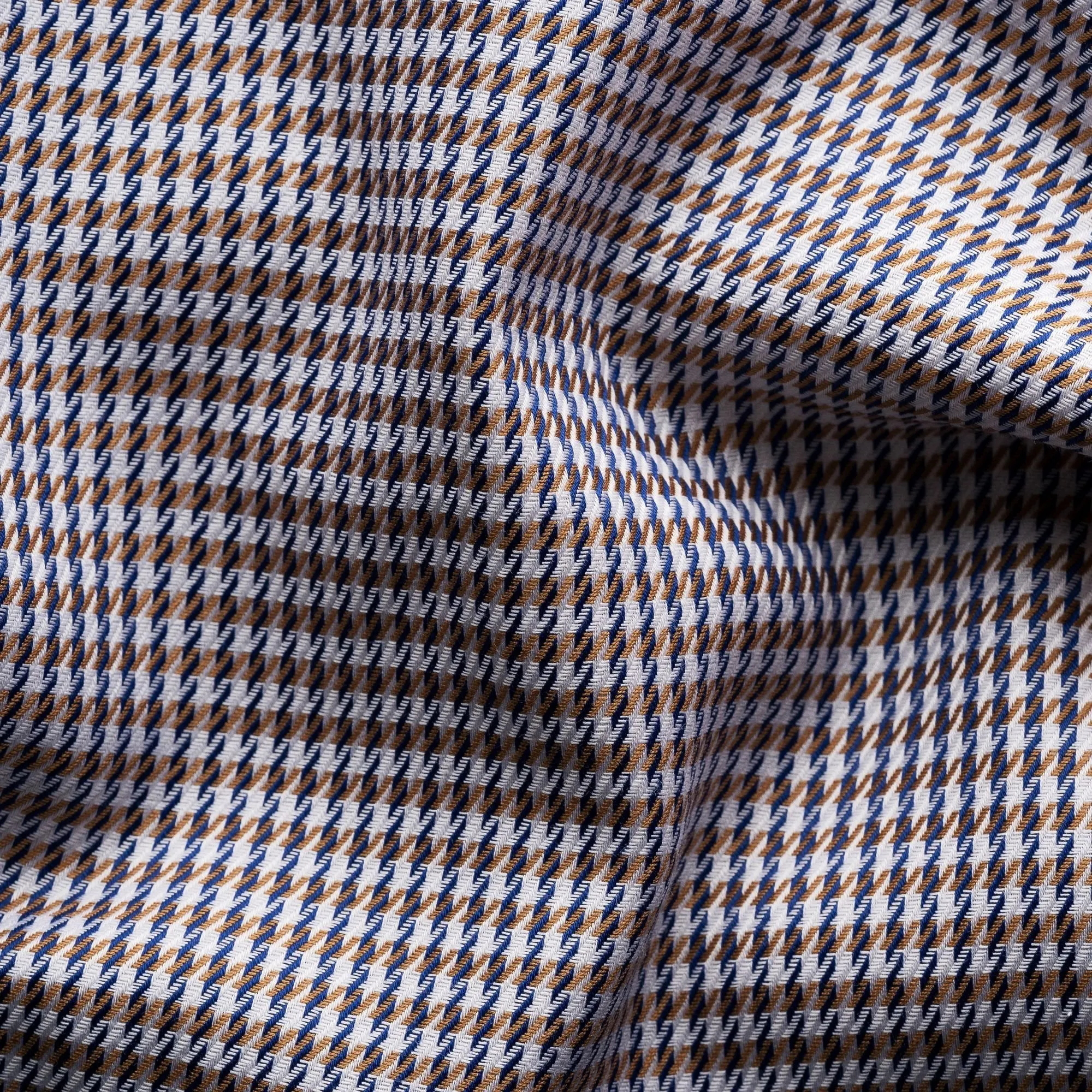 Eton Brown Houndstooth Signature Twill Contemporary Fit Shirt 100010464 35 sold by J&Z Couture product image thumbnail 3