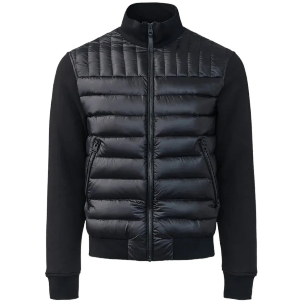 Collin-Z Mackage Mixed Media Bomber Jacket/Cardigan In Black sold by J&Z Couture