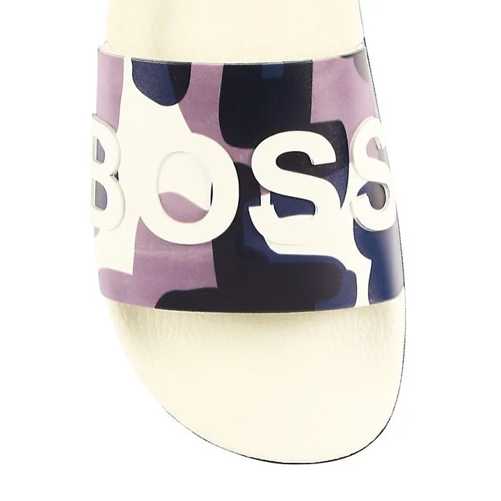 BOSS Men's Slides in Open Beige 50461866-284 sold by J&Z Couture product image thumbnail 4