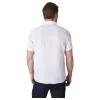 Raffi Bryce Linen Short-Sleeve Shirt QP22800 White sold by J&Z Couture