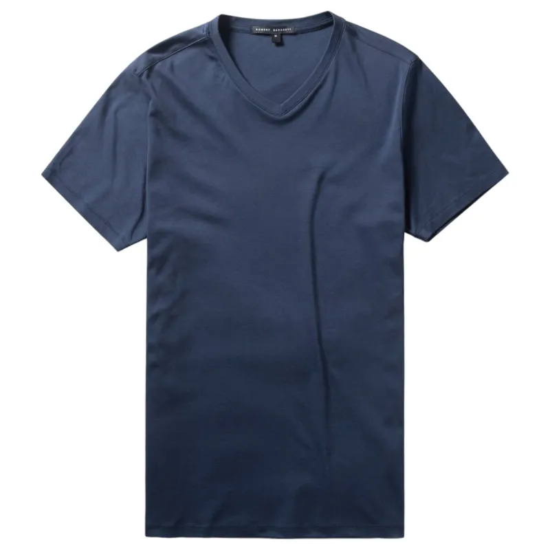 Robert Barakett V Neck T Shirt In Blue Night 23336V sold by J&Z Couture