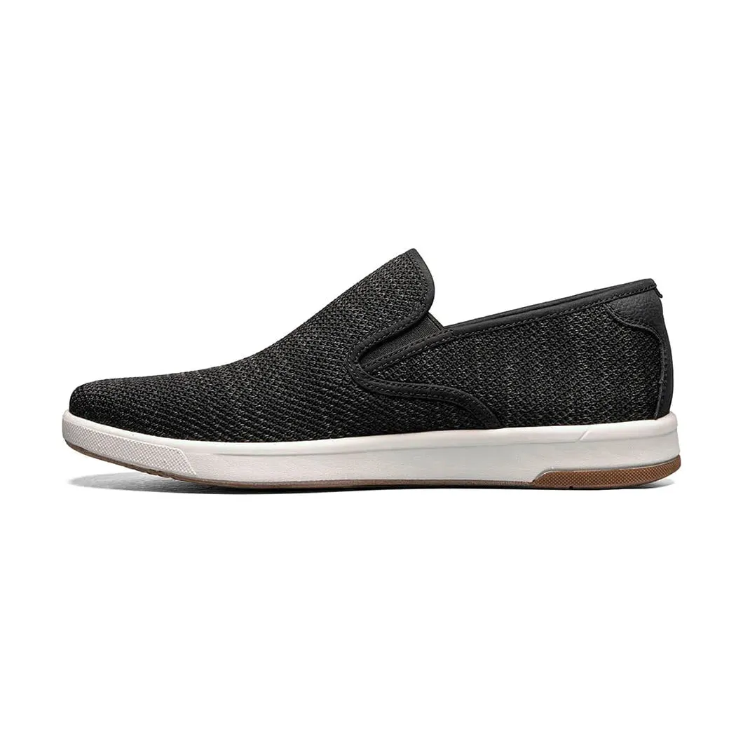 Florsheim Men's Crossover Knit Plain Toe Slip-On Sneaker in Black 14311-001 sold by J&Z Couture product image thumbnail 3
