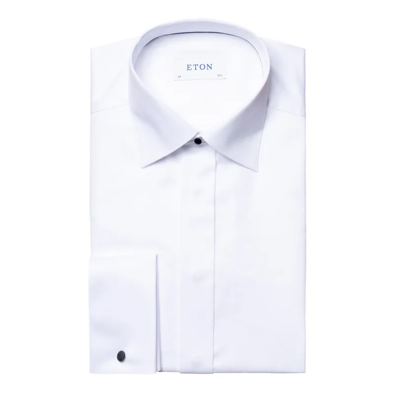 Eton Men's Slim Fit French Cuff White Stretch Twill Shirt 100003186 00 sold by J&Z Couture