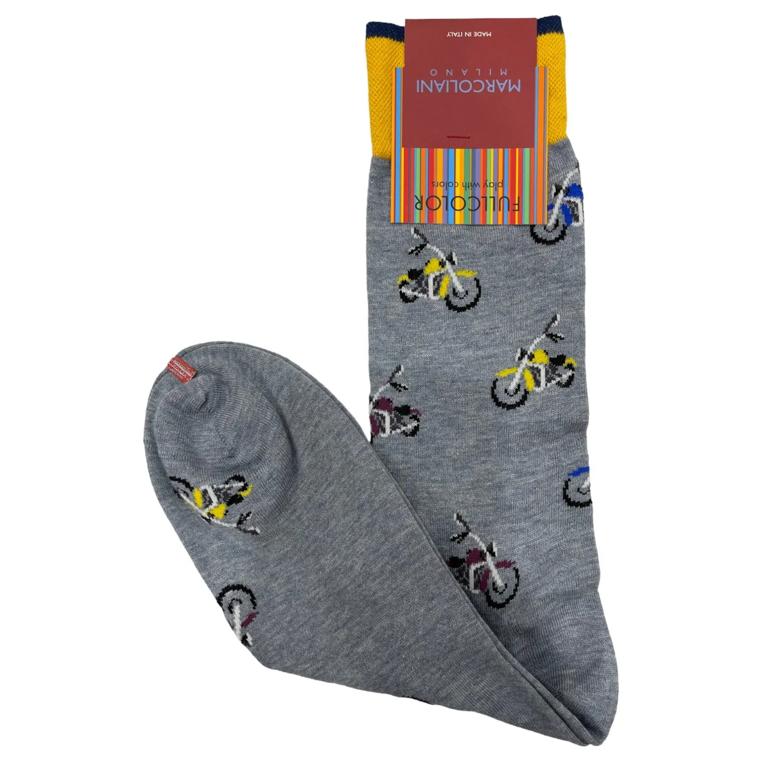 Marcoliani Socks Pima Cotton Easy Ride MAR4743T Light Blue Denim sold by J&Z Couture