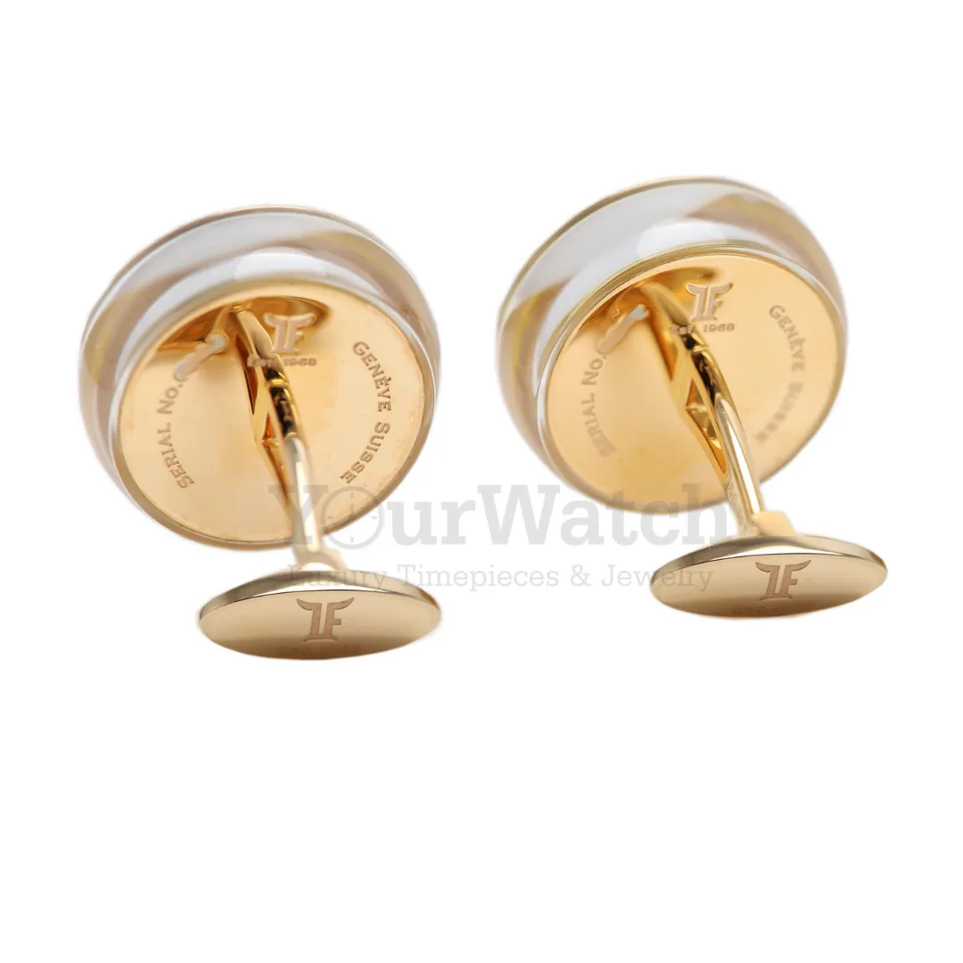 TF Est. 1968 TOURBILLON CLASSIC YELLOW GOLD & DIAMOND CUFFLINKS Ref. #CT-WG01D sold by Your Watch product image thumbnail 2