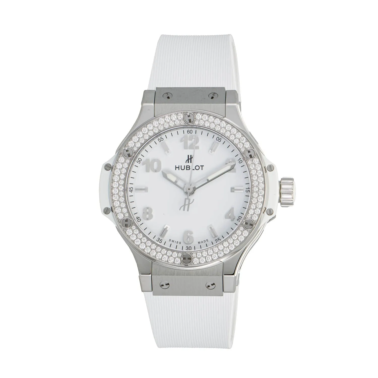 Hublot Big Bang Quartz 38mm Ladies' Watch Stainless Steel Diamond Bezel 361.SE.2010.RW.1104 sold by Your Watch