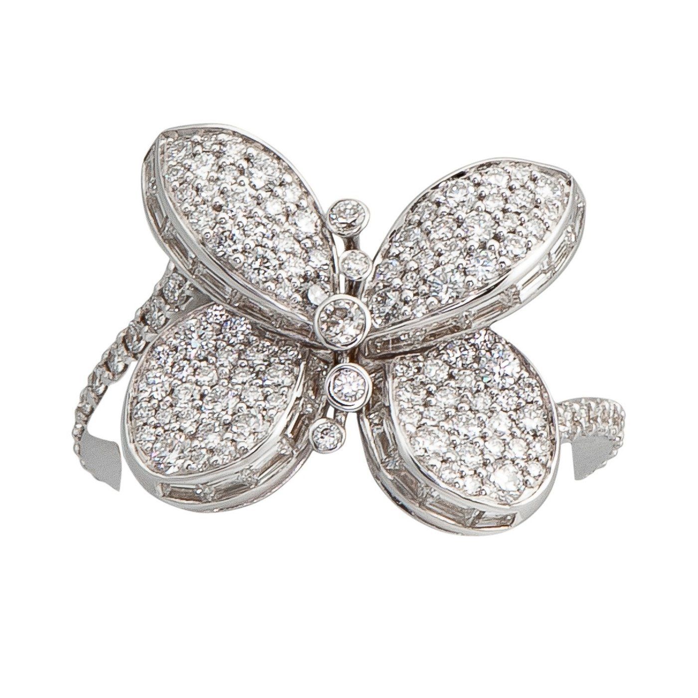Graff Baby Princess Butterfly Ring with Pavé Diamonds sold by Your Watch