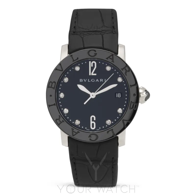 Bvlgari Automatic Black Lacquered Diamond Dial Ladies' Watch 102054 sold by Your Watch