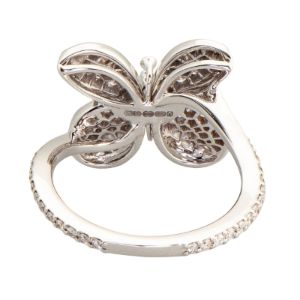 Graff Baby Princess Butterfly Ring with Pave Diamond and Pink and Purple Sapphires sold by Your Watch