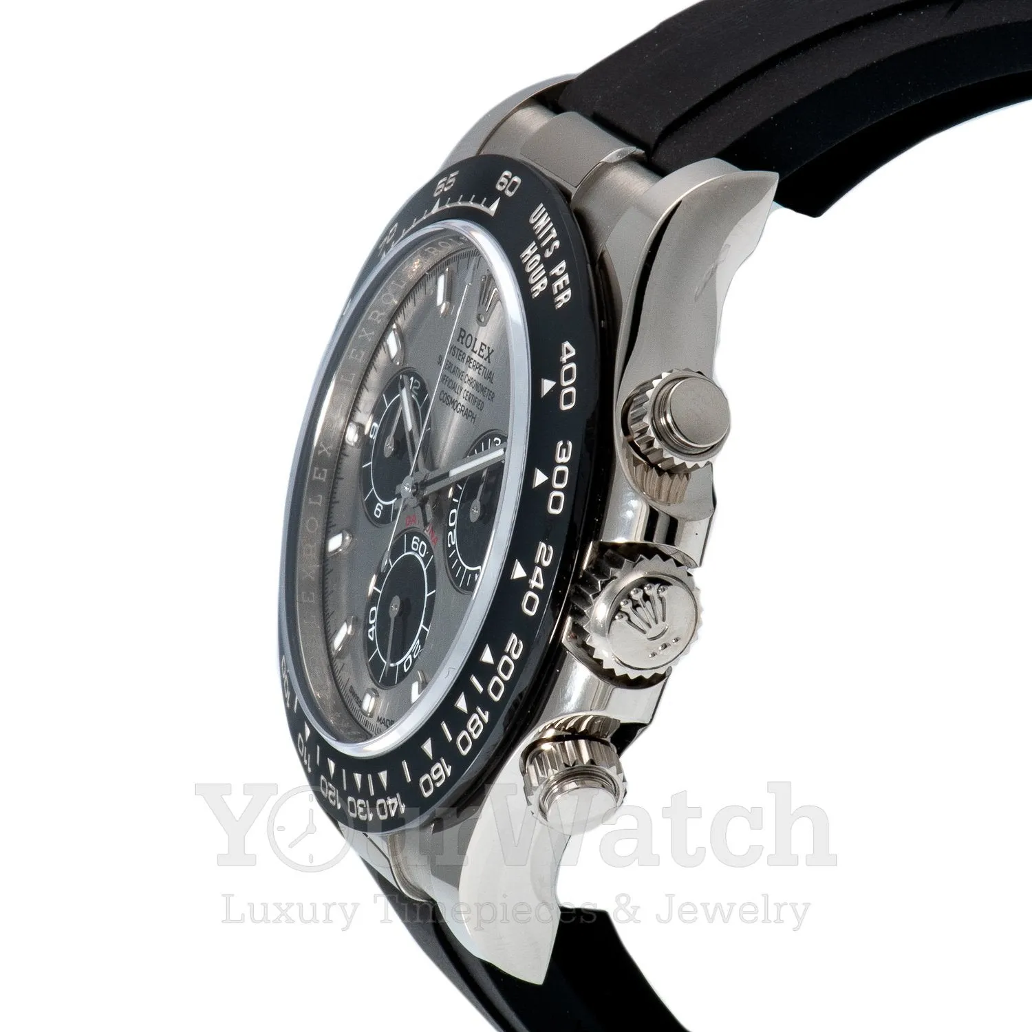 Rolex Cosmograph Daytona White Gold Black Rubber Strap 40mm Men's Watch M116519LN-0024 sold by Your Watch product image thumbnail 2