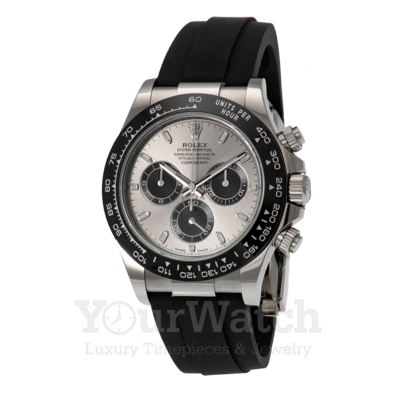 Rolex Cosmograph Daytona White Gold Black Rubber Strap 40mm Men's Watch M116519LN-0024 sold by Your Watch