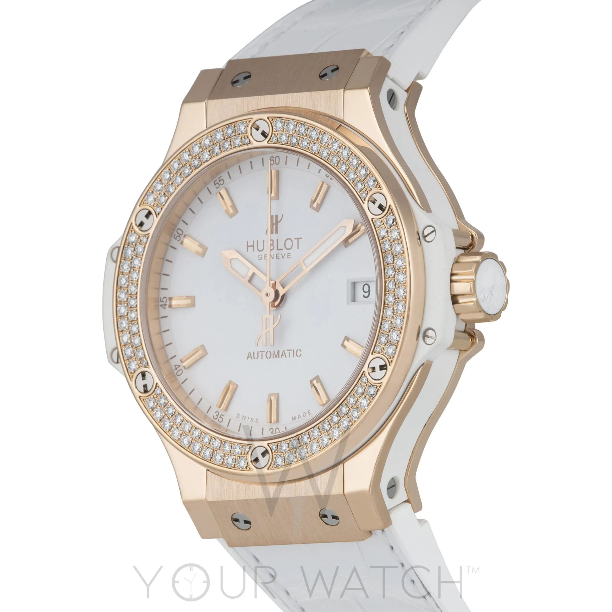 Hublot Big Bang 18k Rose Gold Diamond Bezel Automatic 38mm Women's Watch 365.PE.2180.LR.1104 sold by Your Watch product image thumbnail 2