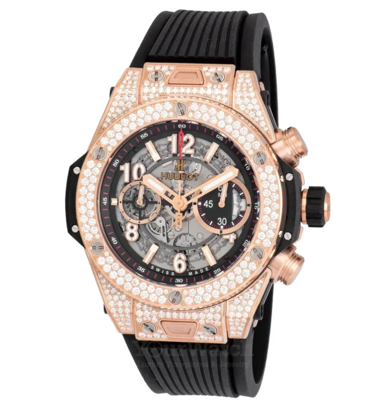 Hublot Big Bang Unico Chronograph Diamond Case 45mm Men's Watch 411.OX.1180.RX.1704 sold by Your Watch