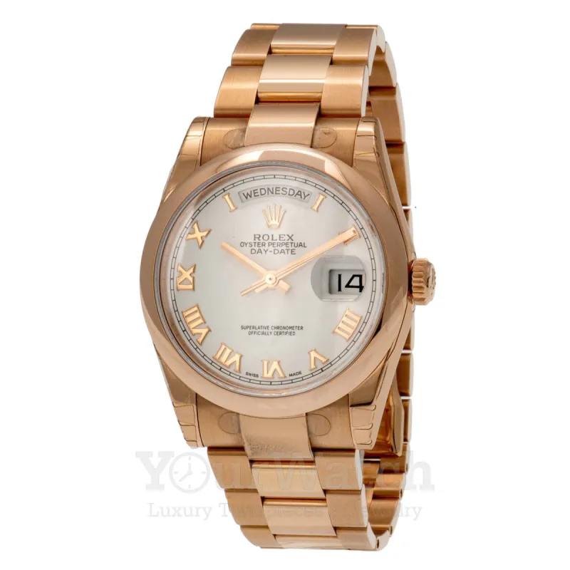 Rolex Day Date Everose Gold White Dial 36mm Watch 118205 sold by Your Watch