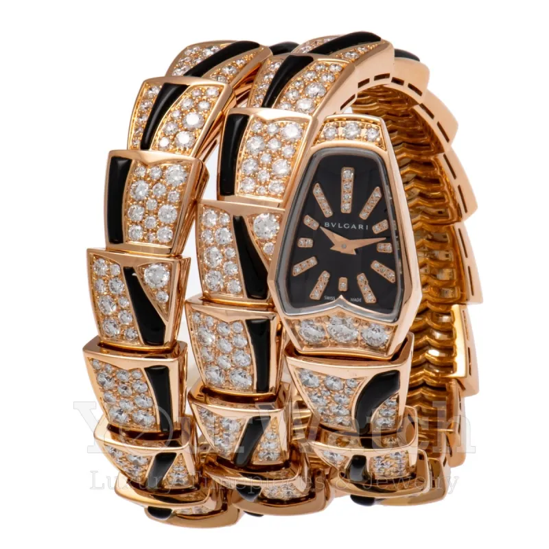 Bvlgari Serpenti 18 Carat Rose Gold Diamond 26mm Ladies' Watch 102035 sold by Your Watch