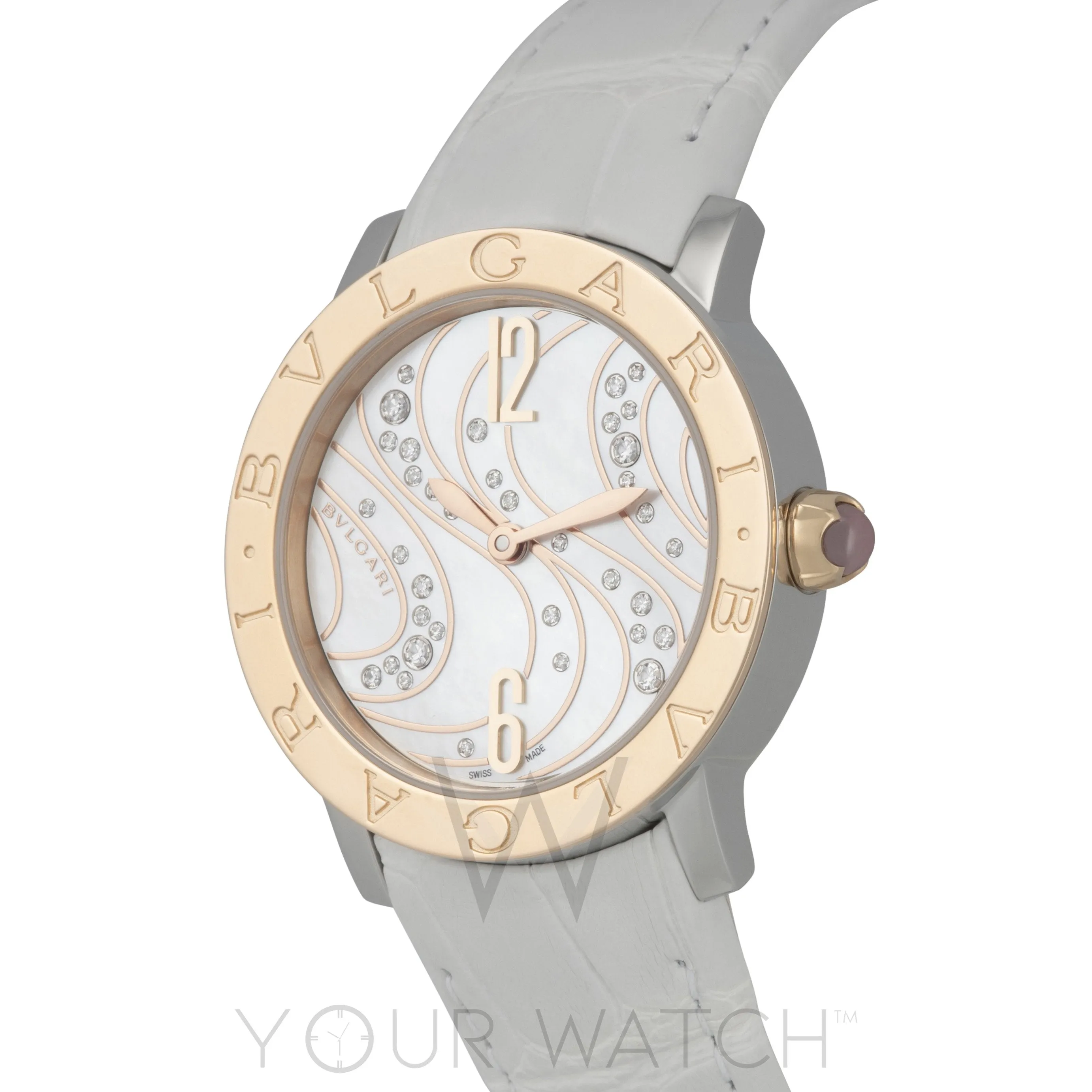 Bvlgari White Mother of Pearl with Diamonds Automatic Ladies' Watch 102027 sold by Your Watch product image thumbnail 2