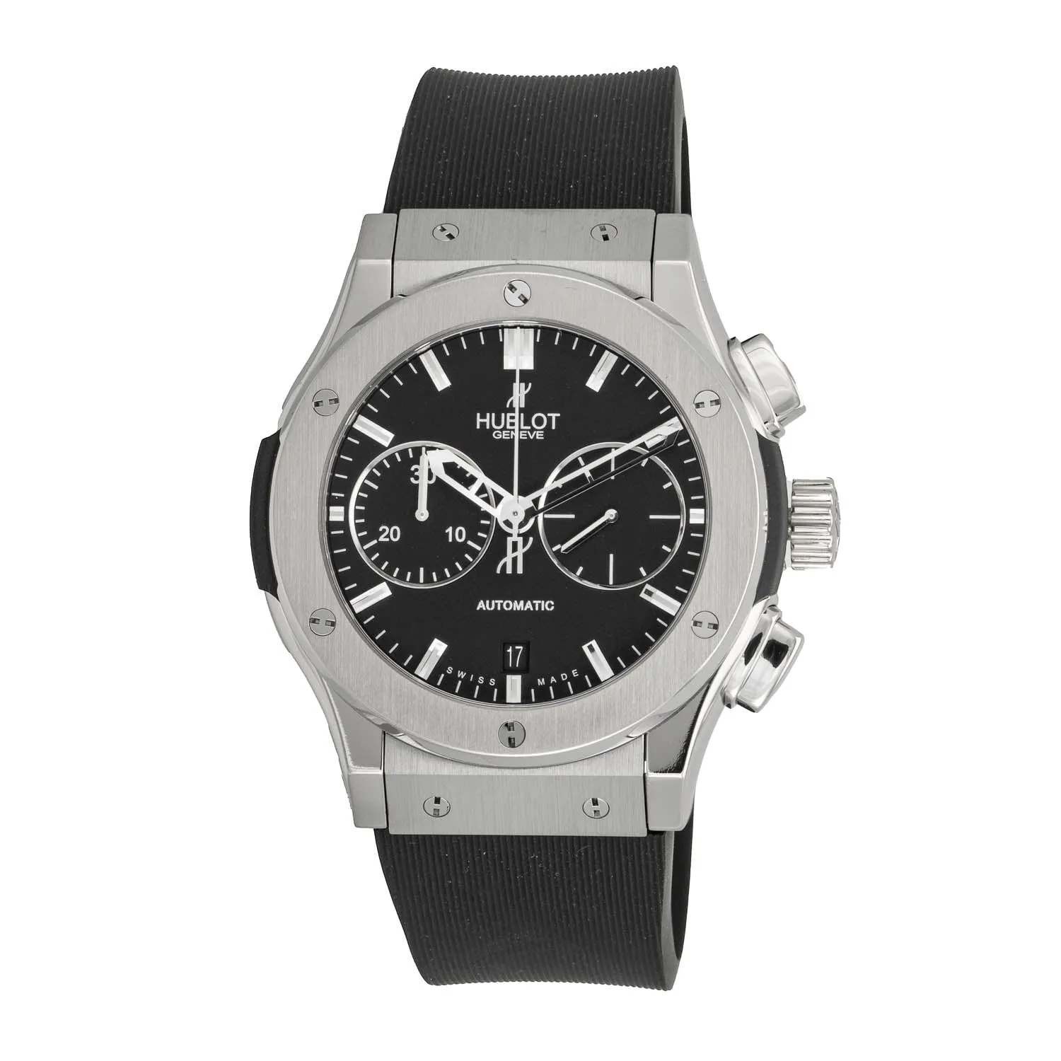 Hublot Classic Fusion Chronograph Black Dial, Titanium & Rubber 45mm 521.NX.1170.RX sold by Your Watch