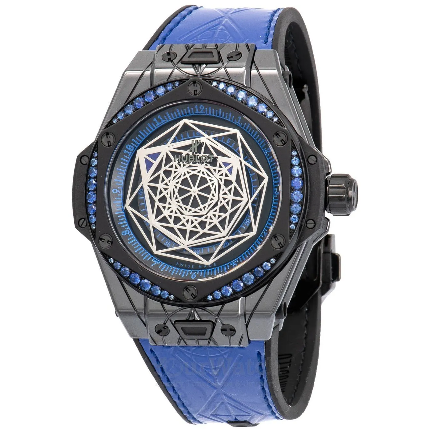 Hublot Big Bang Sang Bleu All Black Blue 39mm Men's Watch 465.CS.1119.VR.1201.MXM18 sold by Your Watch