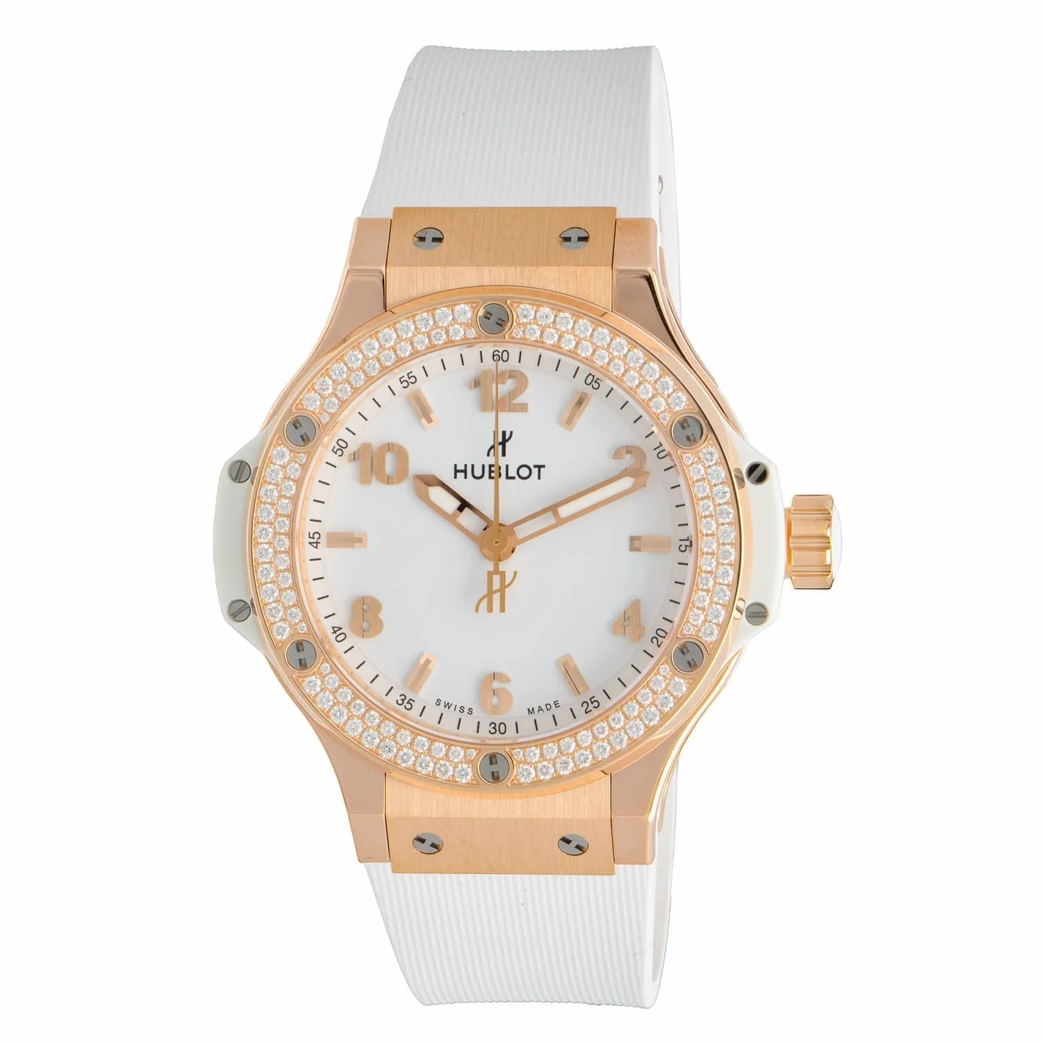 Hublot Big Bang 38mm Ladies' Watch 18K Rose Gold with Diamond Bezel 361.PE.2010.RW.1104 sold by Your Watch