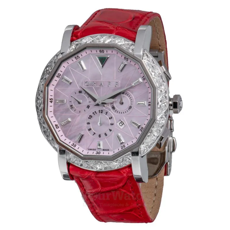 Graff Ladies' White Gold 42mm Diamond Case Watch CG42WGDMPPL sold by Your Watch