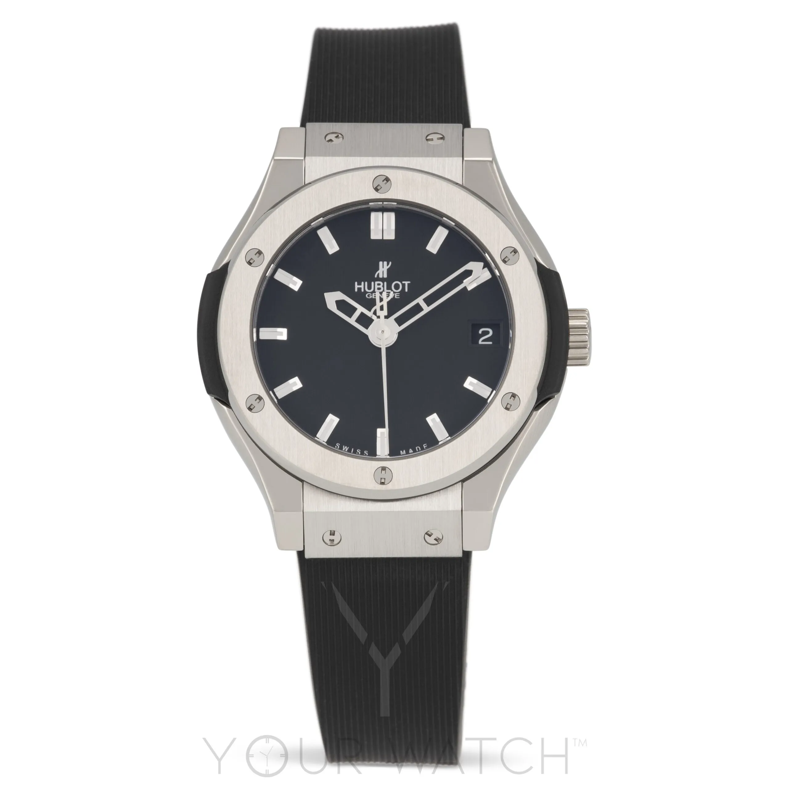 Hublot Classic Fusion Quartz Titanium 33mm Black Dial Ladies' Watch 581.NX.1170.RX sold by Your Watch