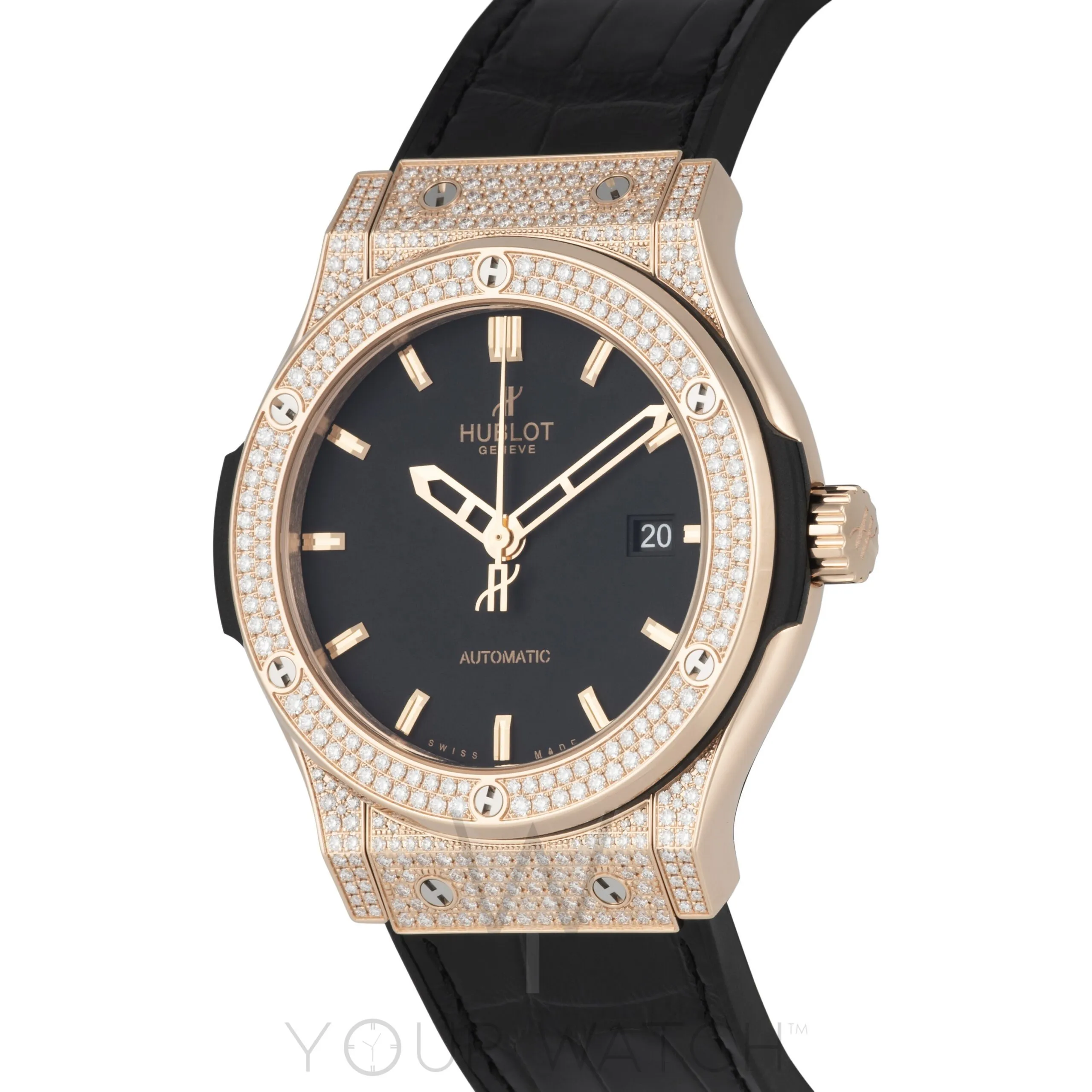 Hublot Classic Fusion Automatic 18k Rose Gold Diamond Case 42mm Men's Watch 542.OX.1180.LR.1704 sold by Your Watch product image thumbnail 2