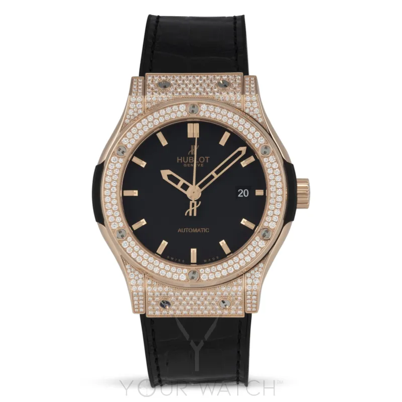 Hublot Classic Fusion Automatic 18k Rose Gold Diamond Case 42mm Men's Watch 542.OX.1180.LR.1704 sold by Your Watch