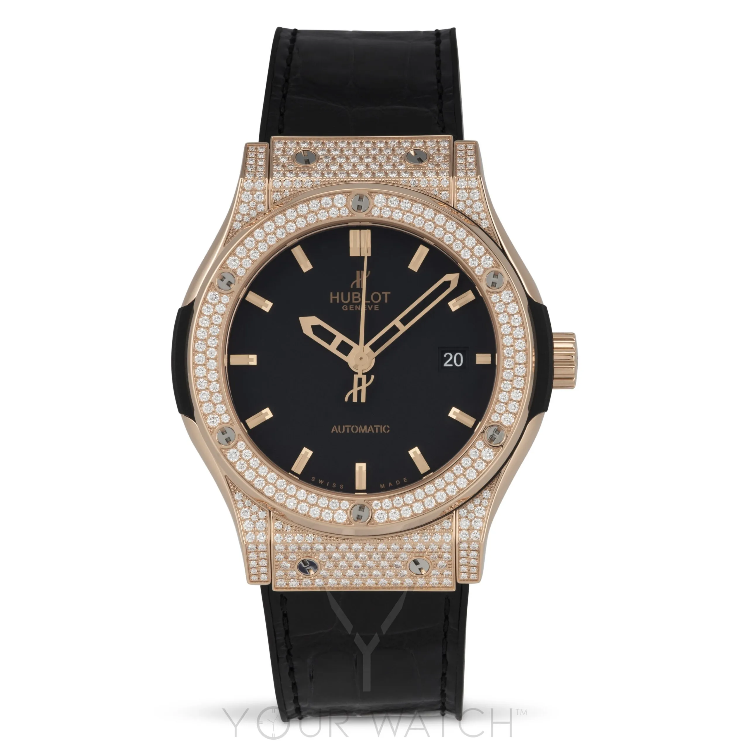 Hublot Classic Fusion Automatic 18k Rose Gold Diamond Case 42mm Men's Watch 542.OX.1180.LR.1704 sold by Your Watch