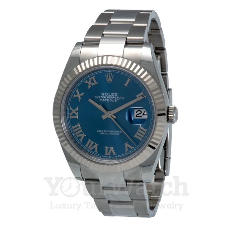 Rolex Datejust Stainless Steel Blue Dial 41mm Men's Watch M126334-0025 sold by Your Watch