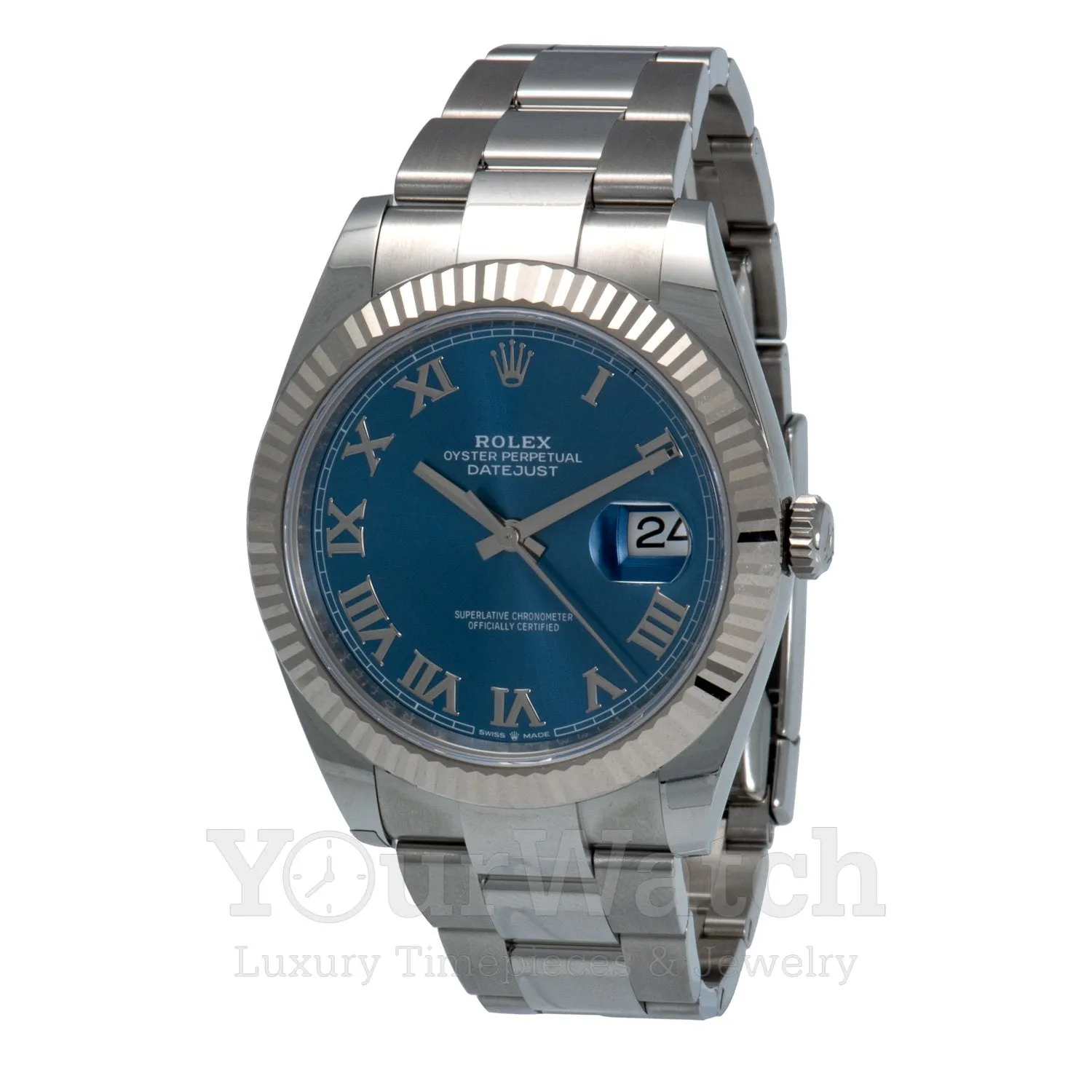 Rolex Datejust Stainless Steel Blue Dial 41mm Men's Watch M126334-0025 sold by Your Watch