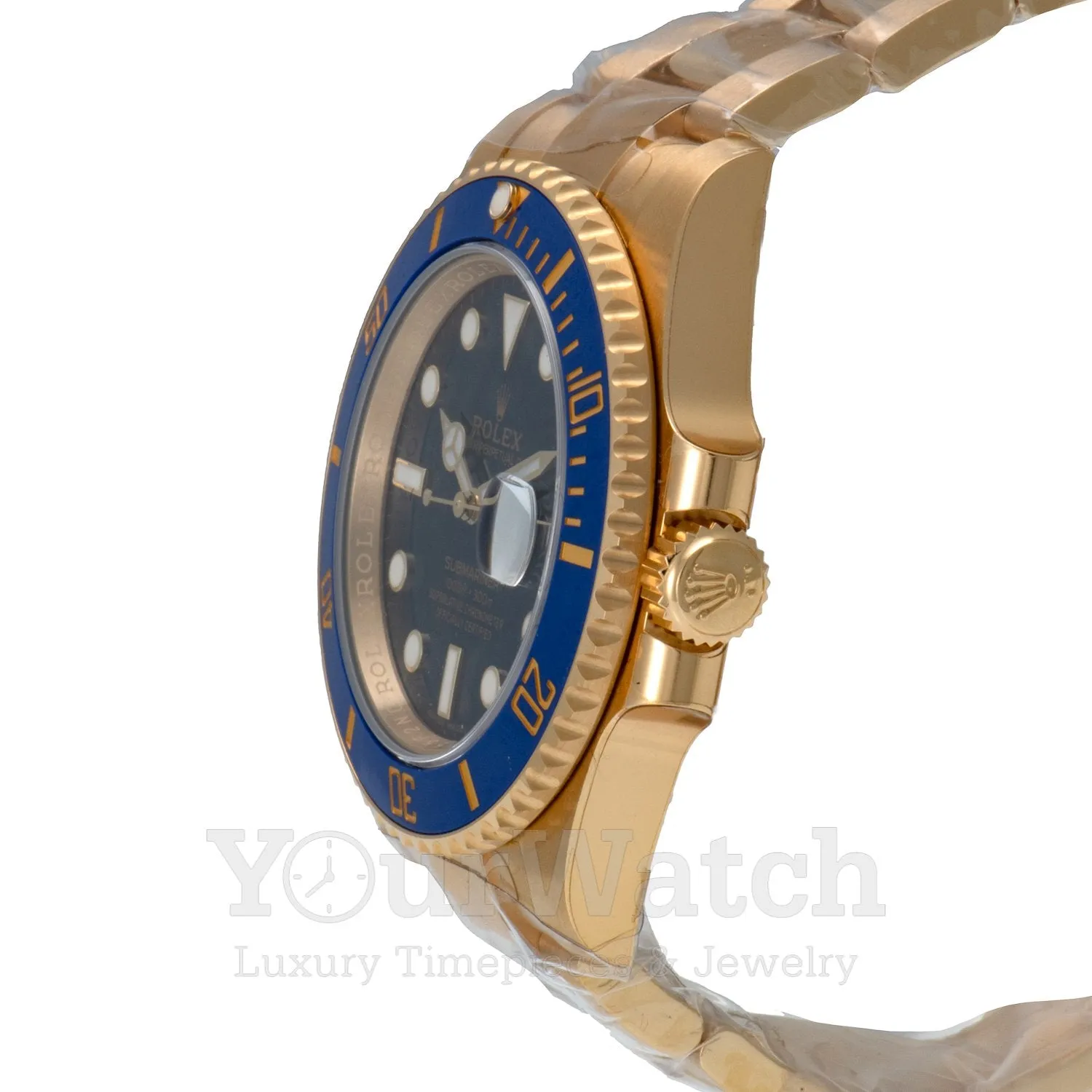Rolex Submariner Date Yellow Gold Blue Dial 40mm Men's Watch 116618BLSO sold by Your Watch product image thumbnail 2