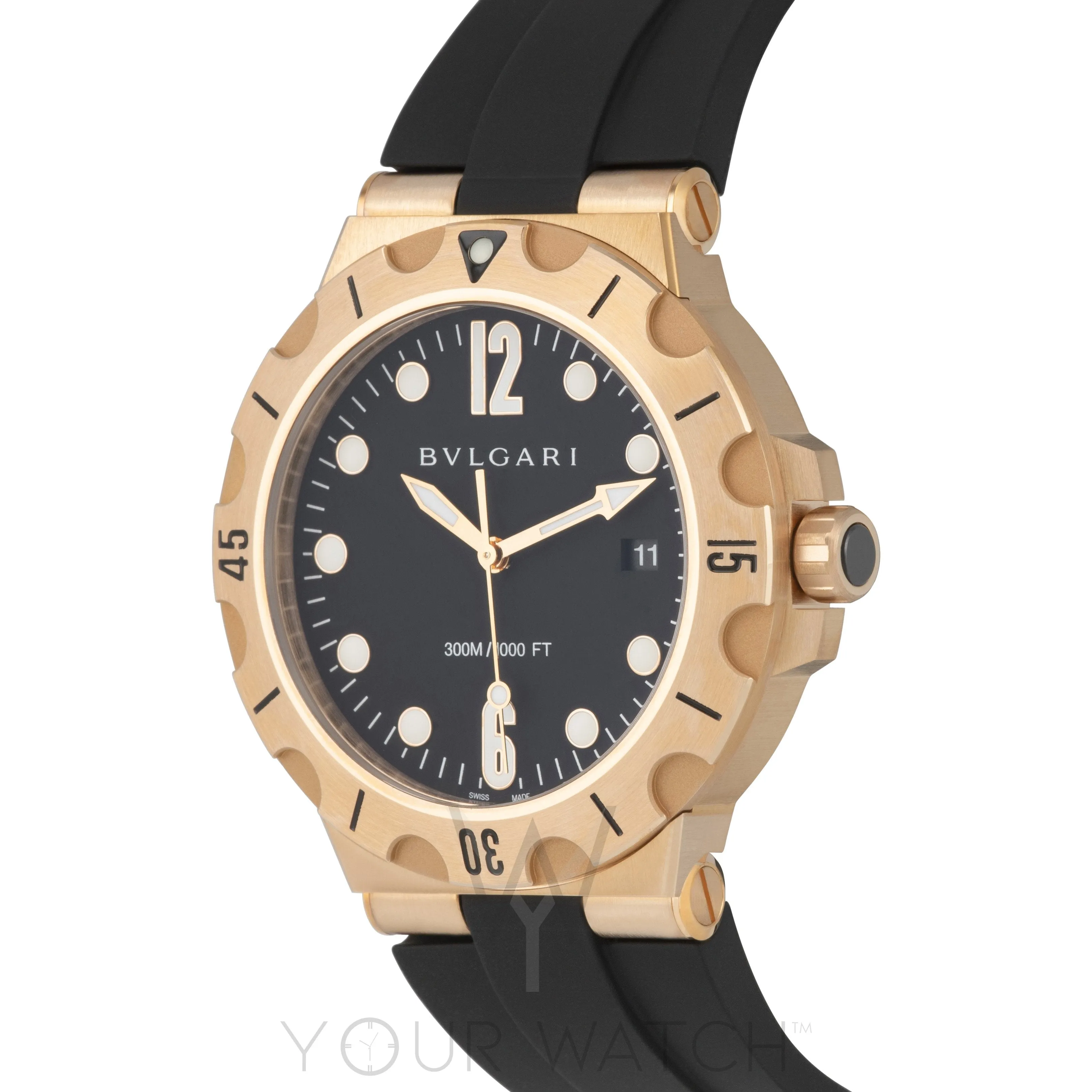 Bvlgari Diagono 18K Rose Gold Professional Automatic Men's Watch 102326 sold by Your Watch product image thumbnail 2