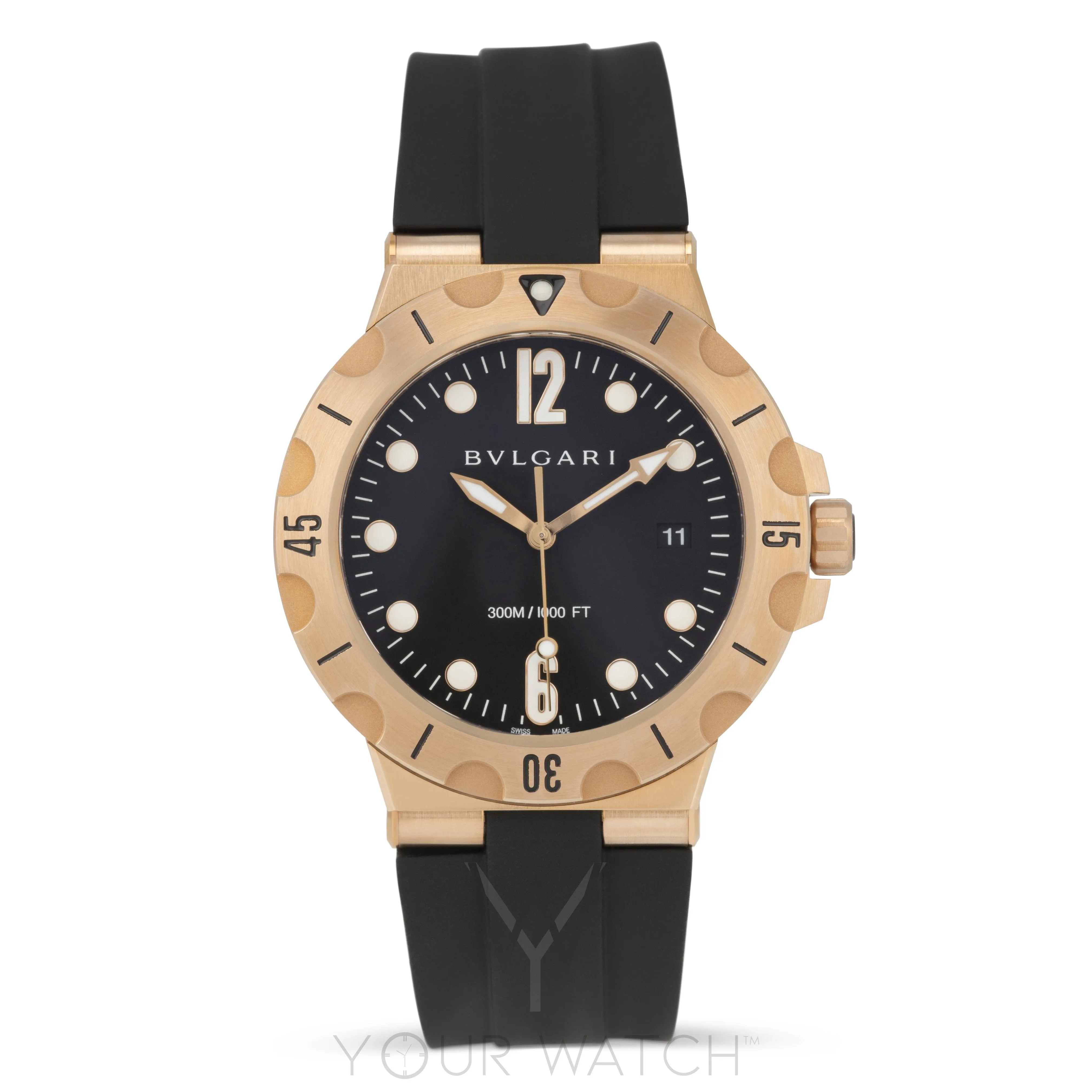 Bvlgari Diagono 18K Rose Gold Professional Automatic Men's Watch 102326 sold by Your Watch