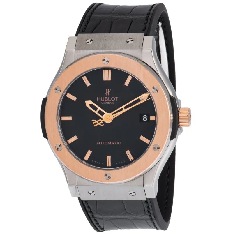 Hublot Classic Fusion Titanium Rose Gold Bezel Automatic Men's Watch 511.NO.1180.LR sold by Your Watch